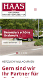 Mobile Screenshot of haas-natursteine.de